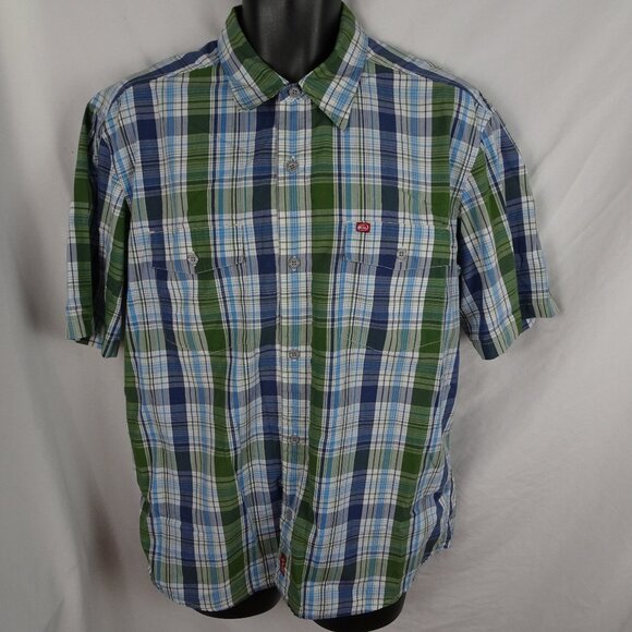 Quiksilver Men Button up Plaid Shirt Size M - Picture 1 of 6